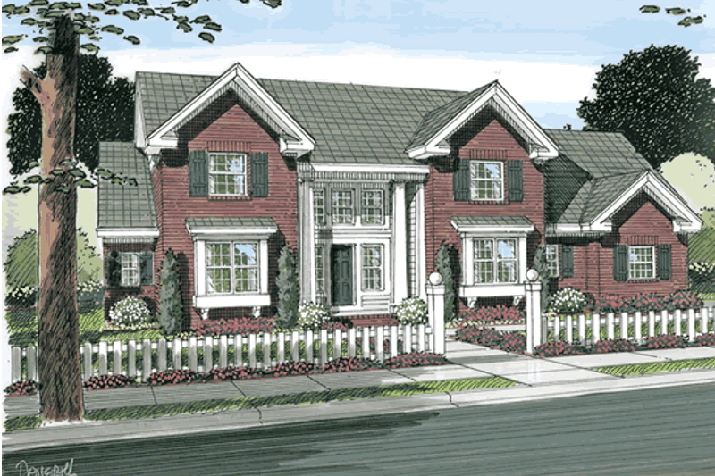 Cottage Style House Plan - 3 Beds 2.5 Baths 2516 Sq/Ft Plan #513-2059