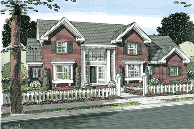Architectural House Design - Cottage Exterior - Front Elevation Plan #513-2059