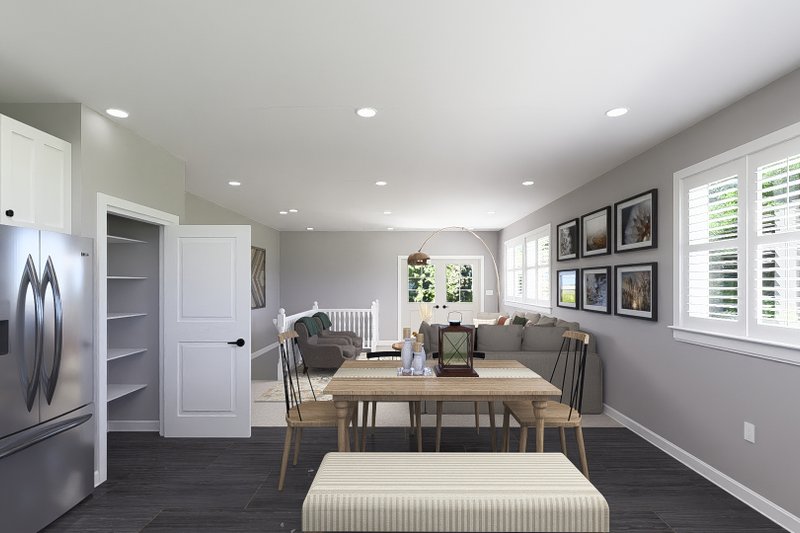 House Blueprint - Interior - Dining Room for Farmhouse House Plan #1060-193 - 2 bed, 3 bath