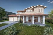 Country Style House Plan - 4 Beds 3.5 Baths 2574 Sq/Ft Plan #1101-35 