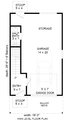 Contemporary Style House Plan - 1 Beds 1.5 Baths 632 Sq/Ft Plan #932-431 