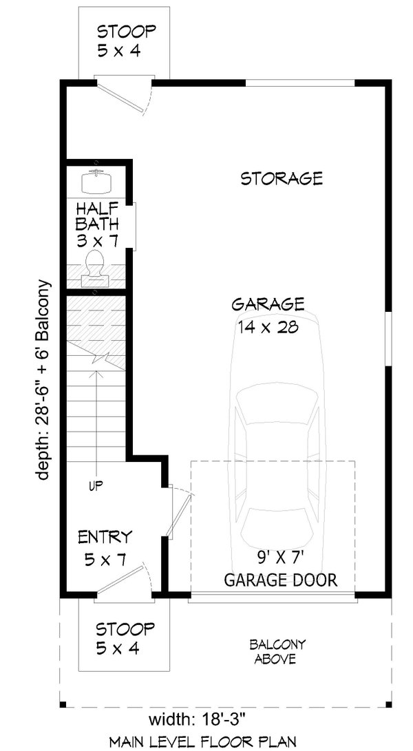 Contemporary Floor Plan - Main Floor Plan #932-431