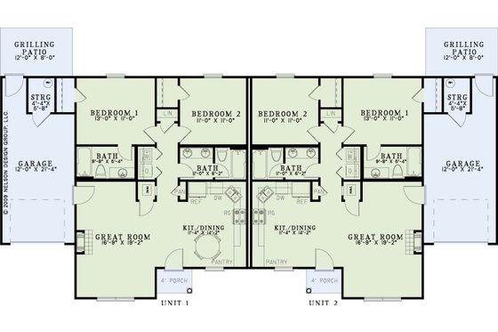 Floor Plan - Main Floor for Traditional House Plan #17-3334 - 4 bed, 4 bath