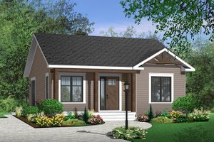 Exterior - Front Elevation 4 for Cottage House Plan #23-2198 - 2 bed, 1 bath