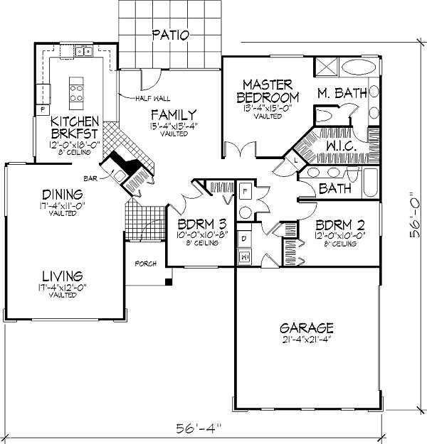 Floor Plan - Main Floor Plan #320-358