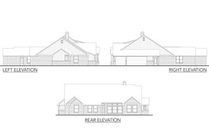 Exterior - Front Elevation 4 for Contemporary House Plan #80-186 - 4 bed, 3 bath