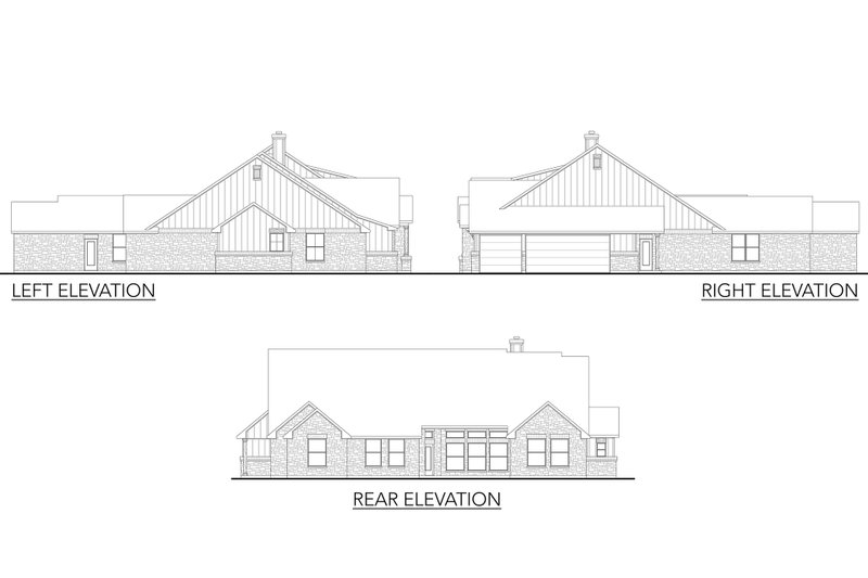 Architectural House Design - Exterior - Front Elevation 4 for Contemporary House Plan #80-186 - 4 bed, 3 bath
