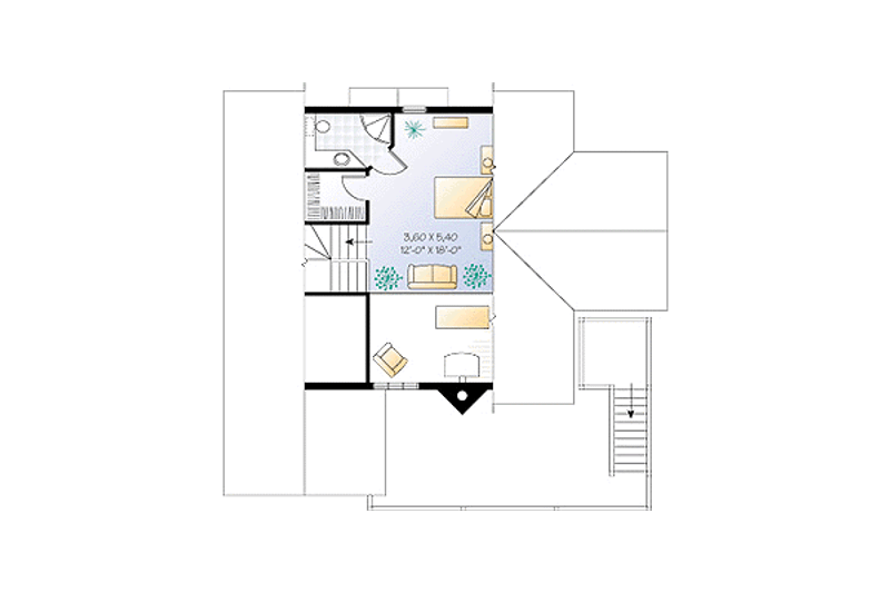 Architectural House Design - Floor Plan - Other Floor for Traditional House Plan #23-2142 - 5 bed, 3.5 bath