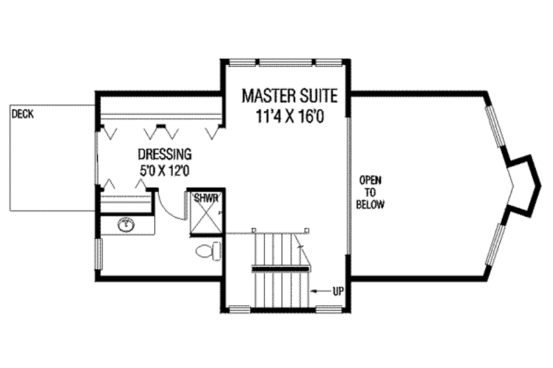 House Plan Design - Floor Plan - Upper Floor for Modern House Plan #60-318 - 3 bed, 2.5 bath