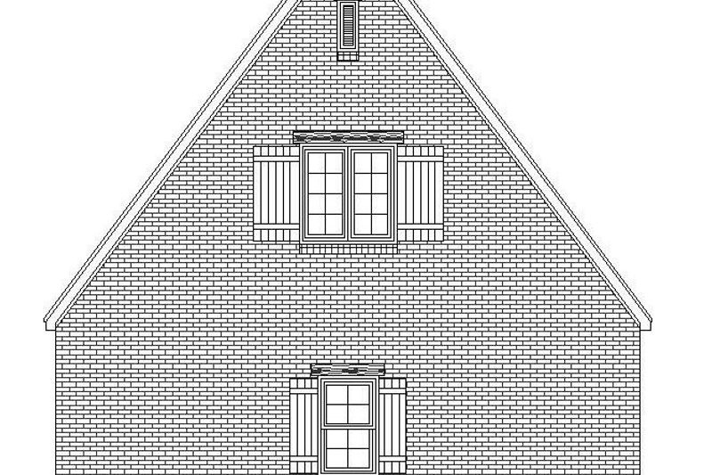 Dream House Plan - Exterior - Rear Elevation for Country House Plan #932-271, 0 bath
