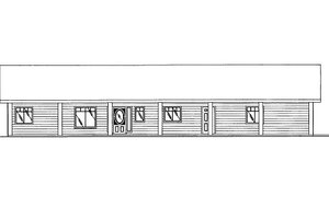 Ranch Exterior - Front Elevation Plan #117-628