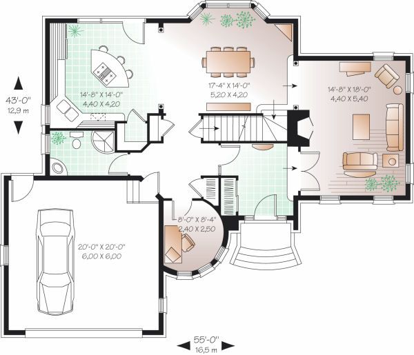 Dream House Plan - European Floor Plan - Main Floor Plan #23-806