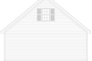 Exterior - Rear Elevation for Traditional House Plan #932-544, 0 bath