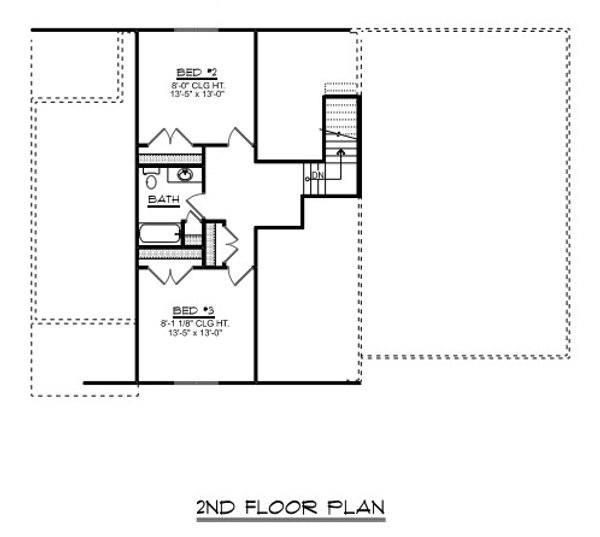 Barndominium Floor Plan - Upper Floor Plan #1064-300