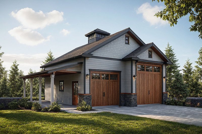House Blueprint - Country Exterior - Front Elevation Plan #124-1449