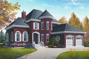 European Style House Plan - 3 Beds 2 Baths 1972 Sq/Ft Plan #23-810 