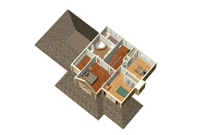 Home Plan - Floor Plan - Upper Floor 1 for Country House Plan #25-4318 - 3 bed, 2 bath