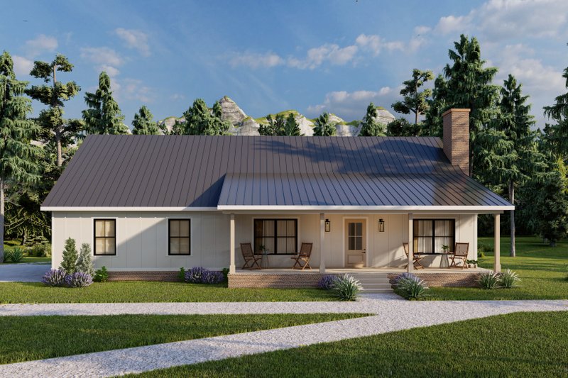 Barndominium Style House Plan - 2 Beds 2.5 Baths 1780 Sq/Ft Plan #1117-12 Exterior