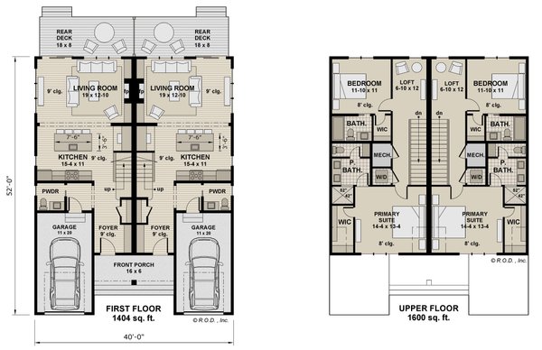 Modern Floor Plan - Main Floor Plan #51-1314