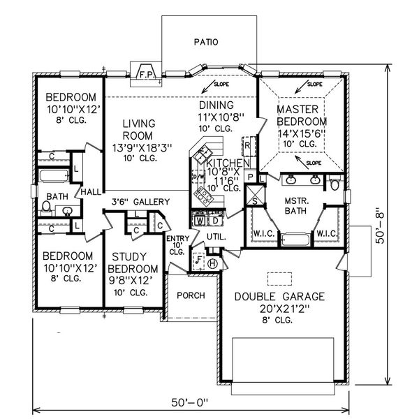 Traditional Floor Plan - Main Floor Plan #65-111