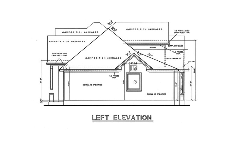 Home Plan - Exterior - Other Elevation for Traditional House Plan #20-612 - 3 bed, 2.5 bath