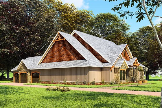 Exterior - Other Elevation for Craftsman House Plan #923-162 - 3 bed, 2 bath