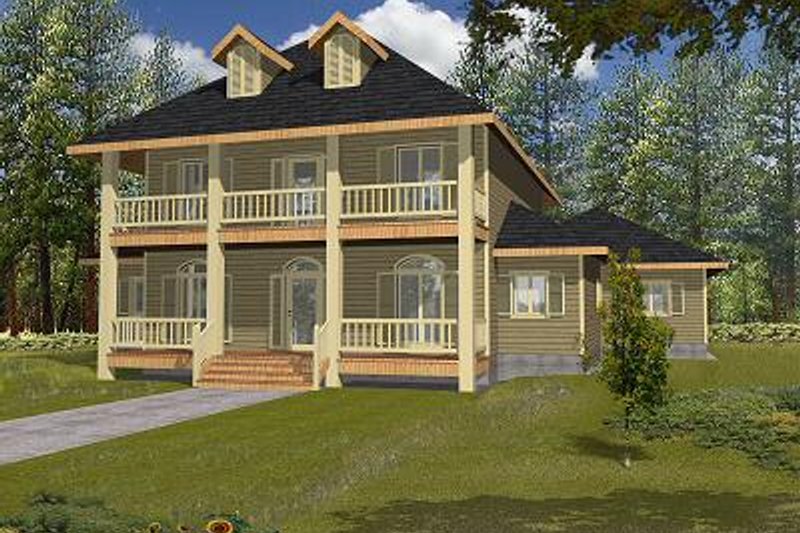 Dream House Plan - European Exterior - Front Elevation Plan #117-520