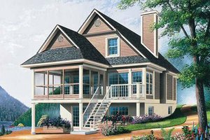 Farmhouse Exterior - Front Elevation Plan #23-495