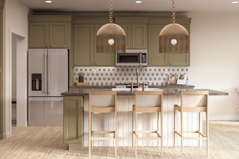Home Plan - Interior - Kitchen for Farmhouse House Plan #455-222 - 3 bed, 2.5 bath