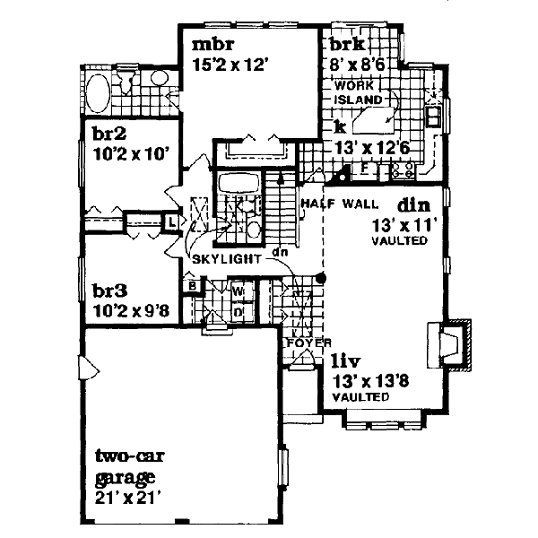 Traditional Floor Plan - Main Floor Plan #47-313