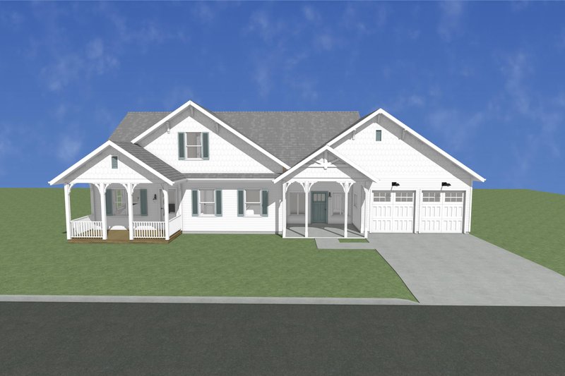 House Blueprint - Photo 3 for Farmhouse House Plan #1109-26 - 3 bed, 3.5 bath