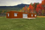 Modern Style House Plan - 2 Beds 2 Baths 1974 Sq/Ft Plan #497-17 