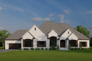 European Exterior - Front Elevation Plan #923-437