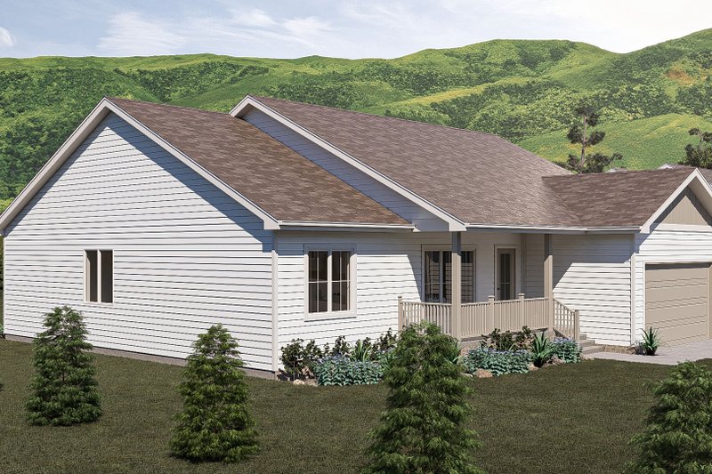 House Design - Exterior - Other Elevation 1 for Craftsman House Plan #455-362 - 5 bed, 2 bath
