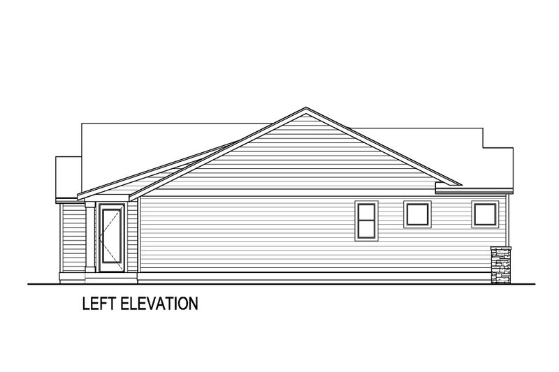 House Blueprint - Exterior - Other Elevation for Farmhouse House Plan #569-45 - 3 bed, 2 bath