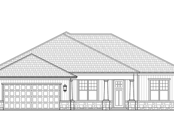 Exterior - Front Elevation 3 for Craftsman House Plan #938-100 - 3 bed, 2.5 bath