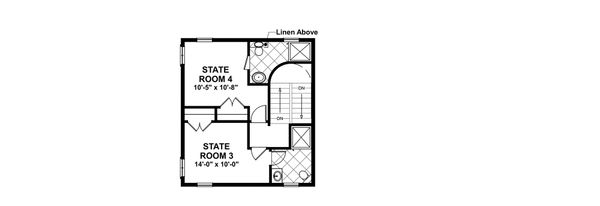 Craftsman Floor Plan - Upper Floor Plan #56-714