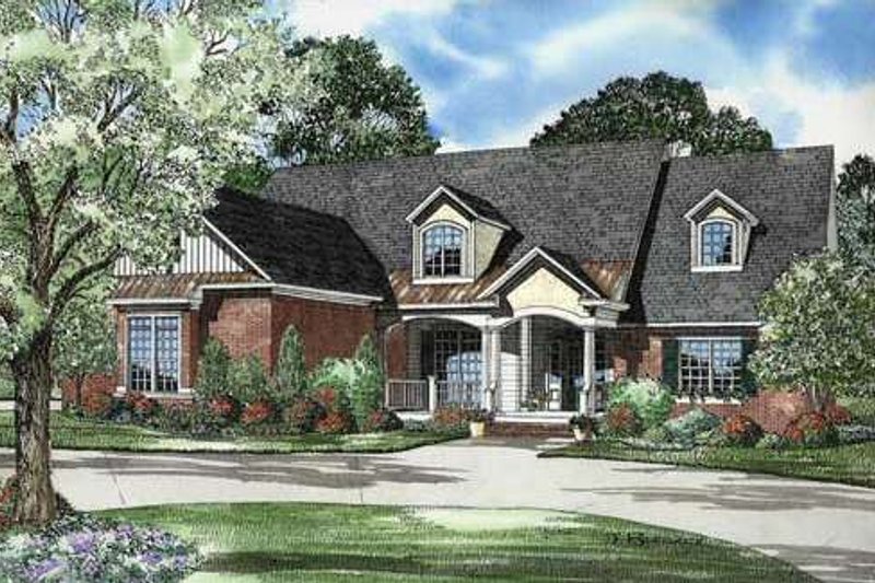 Home Plan - Traditional Exterior - Front Elevation Plan #17-2130
