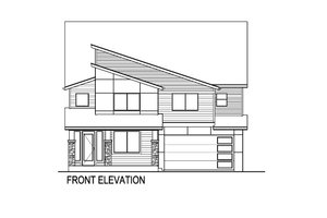 Exterior - Front Elevation 3 for Contemporary House Plan #569-86 - 5 bed, 4 bath