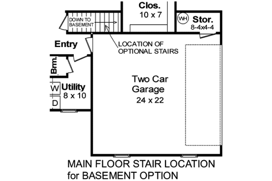 Floor Plan - Other Floor for Traditional House Plan #21-110 - 3 bed, 2 bath