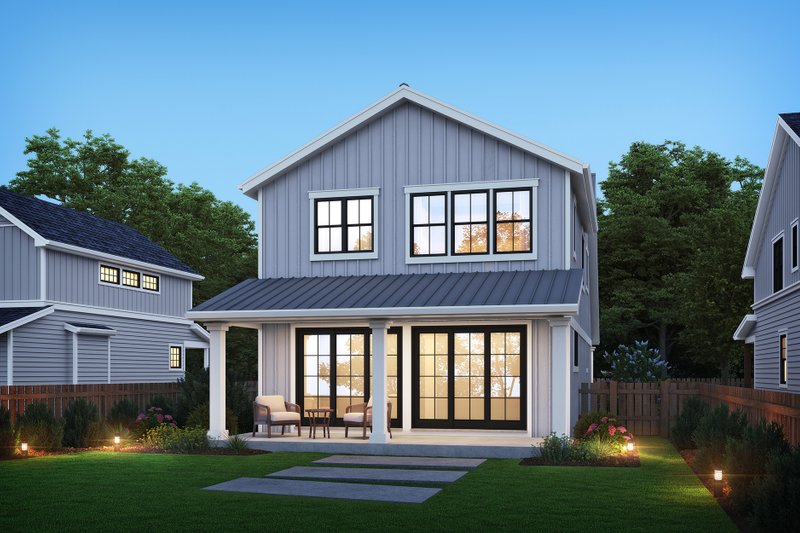 House Plan Design - Exterior - Rear Elevation for Country House Plan #48-1145 - 3 bed, 2.5 bath