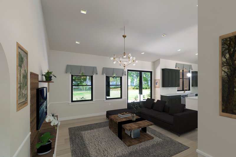 Dream House Plan - Interior - Family Room for Cottage House Plan #1111-2 - 4 bed, 2.5 bath