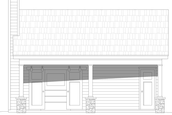 Exterior - Front Elevation 3 for Traditional House Plan #932-610, 0 bath