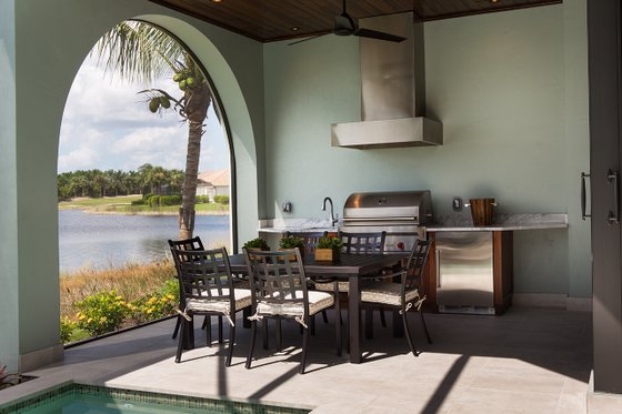 Exterior - Outdoor Living for Mediterranean House Plan #930-481 - 4 bed, 4.5 bath