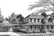 Country Style House Plan - 4 Beds 2.5 Baths 2558 Sq/Ft Plan #14-209 