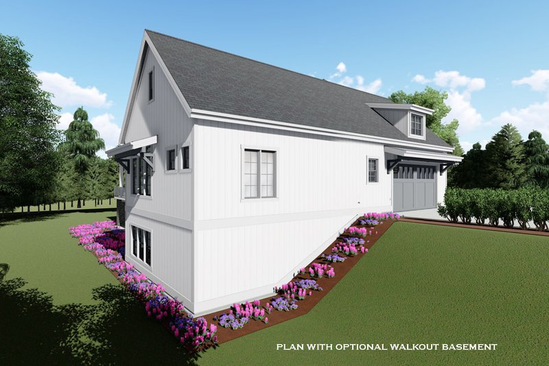 Architectural House Design - Left Side Elevation