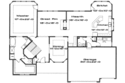 Farmhouse Style House Plan - 4 Beds 3.5 Baths 3014 Sq/Ft Plan #6-170 Floor 