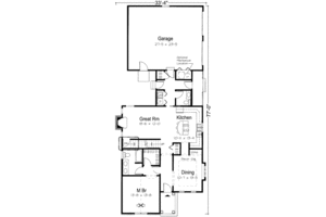 Floor Plan - Main Floor for Traditional House Plan #312-163 - 4 bed, 2.5 bath