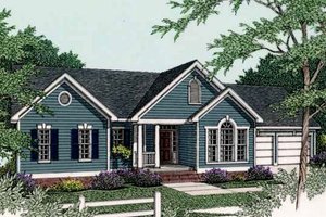 Traditional Exterior - Front Elevation Plan #406-199