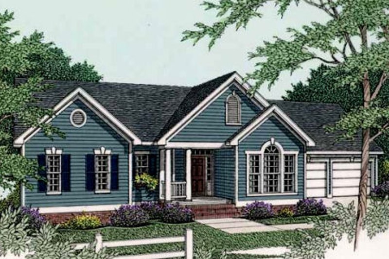 Traditional Style House Plan - 3 Beds 2 Baths 1903 Sq/Ft Plan #406-199